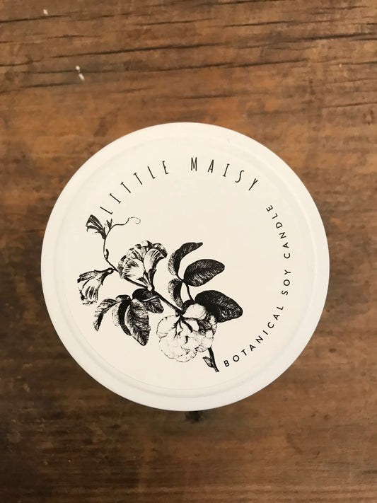 Little Maisy Soy Candle - Japanese Honeysuckle - White Tin